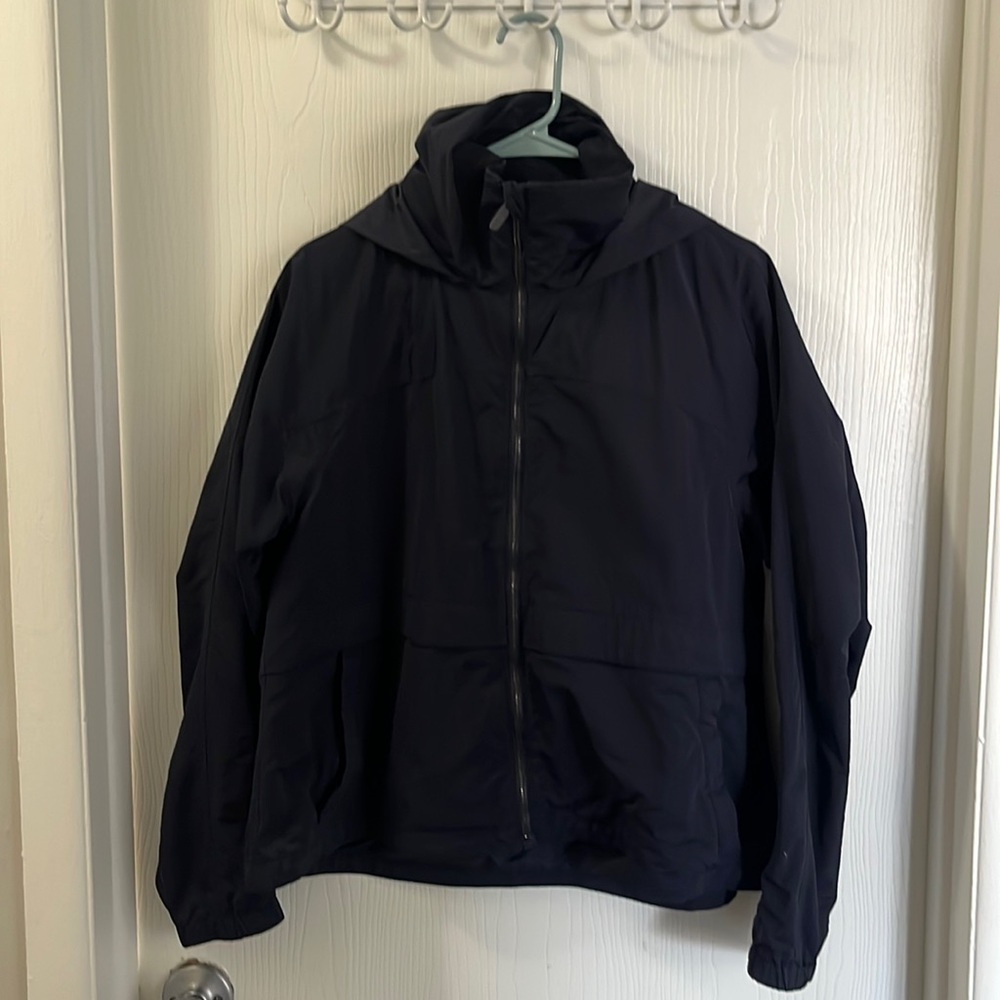 Navy blue water resistant lulu lemon jacket
